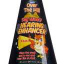 Gagster Over The Hill Say What? Ear Trumpet Hearing Enhancer - Hilarious Retirement Gag Gift - Funny Senior and Old People Birthday Prank - Old Fashioned Plastic Ear Horn for a Classic Practical Joke