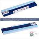 TIASUSAN Mahjong Racks with Pushers(4 PCS, Dark Blue) for 166 American Mahjong Tiles, Mahjong All-in-one Tile Rack with Pusher Combo, 17.8 x 3.1 x 1.2 inches