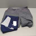 2 Pack Women's Maternity Scrubs Pants with 6 Pockets Pregnancy Workwear Stretchy Straight Leg Cargo Trousers (Large, Dark Grey, Navy Blue)