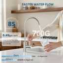 Slevoo SJ-RO75R Reverse Osmosis System 700Gal Under Sink RO Water Filtration System, NSF/ANSI 58 Certified, 99% Effective Filtration for Water Pollutants, 3:1 Pure to Drain