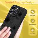 OOK Black Floral case for iPhone 15 Pro Max Case [Compatible with MagSafe], Cute Sunflower Floral Blooms Design Soft TPU Shockproof Protective for Women Girls Slim Magnetic Phone Cover