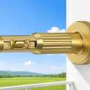 Heavy Duty Tension Curtain Rod No Drilling 41-185 Inch One-Click Adjustable