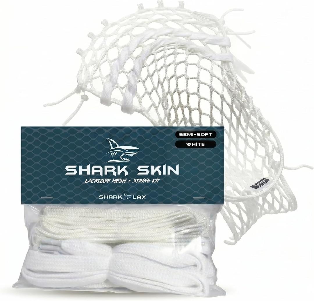 Semi-Soft Lacrosse Mesh & Stringing Kit - Lacrosse String kit - Use SemiSoft Lacrosse Mesh and Lacrosse Strings for The Best Performance