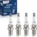 Iridium Spark Plugs 4 Pack 6994 IZFR6K11 Compatible with 2003-2007 Honda Accord 2.4 CRV Element & Acura TSX 2003 2004 2005 2006 2007 2008, Civic & RSX 2.0L 02-05 Replaces IZFR6K-11, 9807B-561BW