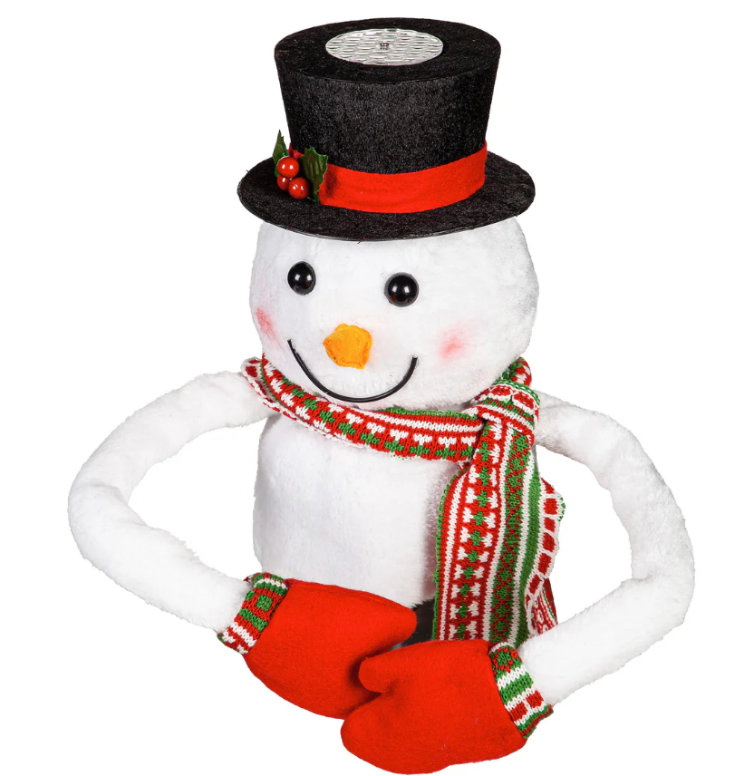 Snowman Tree Topper with Snowflake Projector