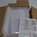 7 code Large Clear Shoe Boxes OrganizerThicker Material Stronger Shoe Box with Magnetic Door, Stackable Shoe Storage Box for Closet, Foldable Space-Saving Storage Bins Shoe Cabinet, White 9 Pack