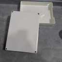 2 Pack Letter Tray, Plastic Stackable A4 Paper Trays, Rectangular Desk Drawer Organizer, File Holder for Desktop, Office Supplies Storage, White