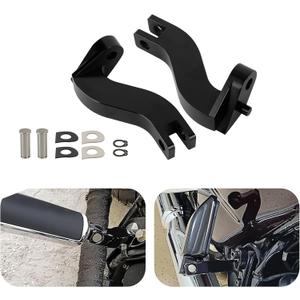 Motorcycle Passenger Peg Bracket, PSLER Motorcycle Foot Peg Extension Rear Passenger Foot Peg Bracket for Touring Road King Street Glide Road Glide Electra Glide Ultra Classic 1993-Up, Black
