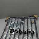 Babelio Baby Gate for Stairs & Doorways, 26-43" W 34" H Extra Tall| No Bottom Bar| Easy Installation| One-handed Operation| Auto-close| Hardware Mount (Drill Needed) Safety Dog/Pet Gate Indoor (Black)