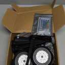 RGBW Pond Lights with Timer, 18 LED Super Bright Underwater Submersible Fountain Lights Color Changing Spotlights, Remote Control IP68 Waterproof for Fish Aquarium Tank Garden Pool (Set of 3)