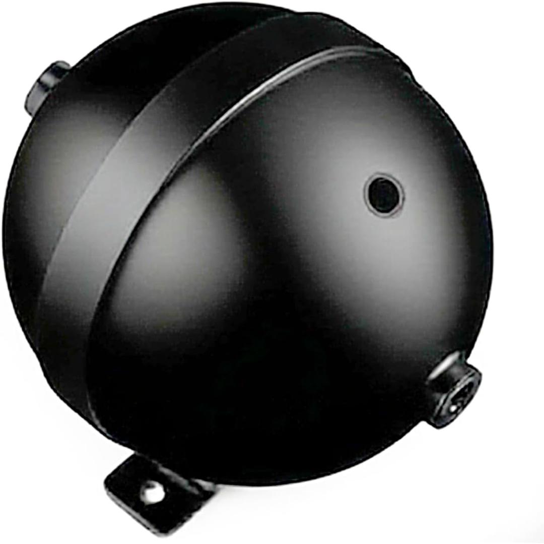 1 Gallon 4 Ports 1/4 NPT Seamless Aluminum Air Tank for Air Ride Suspension Car Train Truck Horn Black