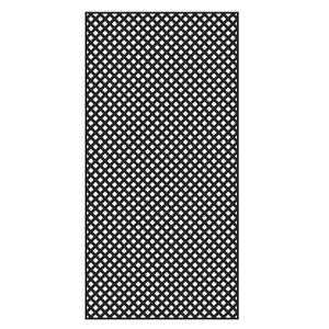 4 ft. x 8 ft. Black Privacy Diamond Vinyl Lattice