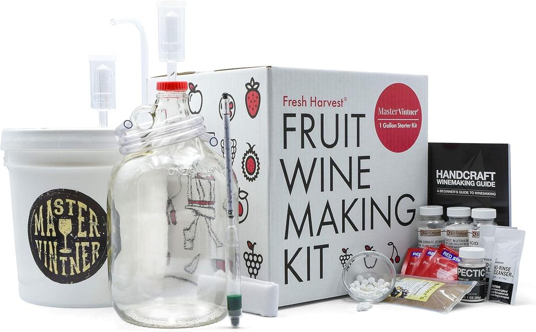 Master Vintner Fresh Harvest One Gallon Small Batch Fruit Liquor Making Kit