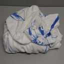 yuboo Blue White Christmas Floral Throw Blanket, Chinoiserie Flower Gifts for Women Kids Girls, Soft Flannel Hummingbird Blanket for French Country Christmas Coastal Victorian Decor, 50 x 60In