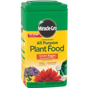 Miracle-Gro Water Soluble All Purpose Plant Food, Plant Fertilizer for Indoor or Outdoor Plants, Roses, Flowers, Houseplants, Vegetables and Trees, 5.5 lb.