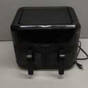 CHEFMAN 6 Quart Dual Basket Air Fryer Oven with Easy View Windows, Sync Finish, Hi-Fry, Auto Shutoff, 2 Independent 3Qt Nonstick Dishwasher Safe Frying Baskets, Digital Double Air Fryer - Black