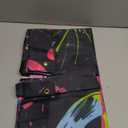 Neon Happy Birthday Banner - 71x43 Photography Backdrops, Party Background Decorations, Colorful Graffiti Splash Paint Kids Birthday Supplies, Glow in The Dark