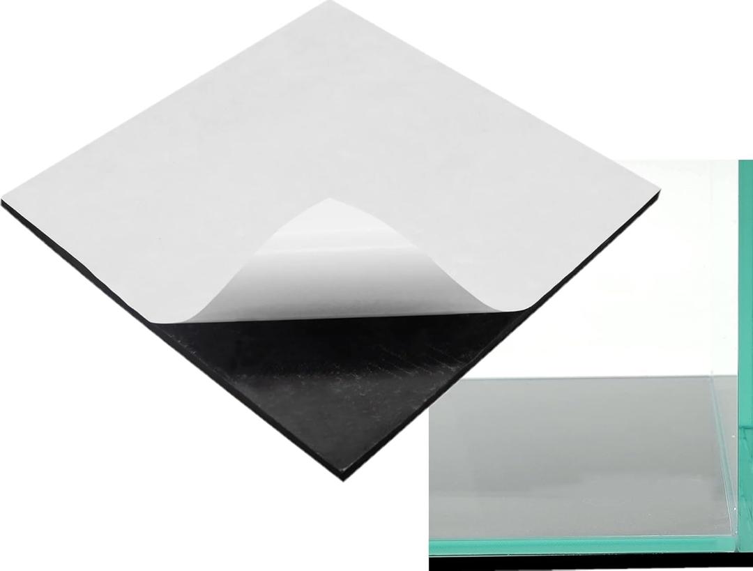 Aquarium Leveling Mat- Compressible Neoprene Foam, Water resistant, Heavy weight support, and Easy to Cut for Fish Tank Stability, Black (12.99 x 19.6 in)