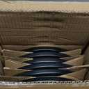 AmorArc Stoneware Dinner Plates Set of 6, 10.5 Inch Reactive Matte Glaze Ceramic Plates Set, Modern Dinnerware Dish set for Kitchen,Microwave, Dishwasher Safe, Scratch Resistant - Matte Black