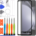 New Touch Screen Digitizer Replacement Compatible with Samsung Galaxy Z Fold 5 5G [7.6 inch] SM-F946B with Specialized Repair Tools Kit. (No LCD Digitizer)-with OCA Adhesive