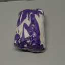 Red Steer Nitrile Palm Gardening Gloves Purple White Medium 10 Pairs Women