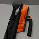 [Upgrade] Ice Scraper & Extendable Snow Brush for Car Windshield [Military-Grade Sturdy] - 360 Pivoting Brush Head with Silicone Grip for Effortless One-Swipe Clean on Auto (Large)