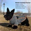 Dog Jackets for Small Dogs Boy, Reflective Fleece Dog Sweater Coat with D-Ring Zipper Up Warm Winter Cold Weather Doggy Clothes, Grey Medium