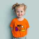 Halloween Shirts for Toddler Boys Girls Kids 2-8 Years, Unisex Pumpkin Ghost Bat Soft Cotton Short Sleeve Tee (Hey)