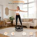 The Rock Stepper Machine with Resistance Bands-Side to Side Stepper for Exercise at Home,3D Rocking Stepper for Hip Mobility&Posture Correction,Low-Impact Full Body Workout with Digital Monitor