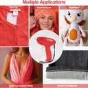 2 x Fine Stitch Gun for Clothes, Stitch Gun Quick Clothing Fixer with 2 Needles & 5000 Micro Fasteners(2500 Black & 2500 White),Tagging Gun, Hemming Gun Red