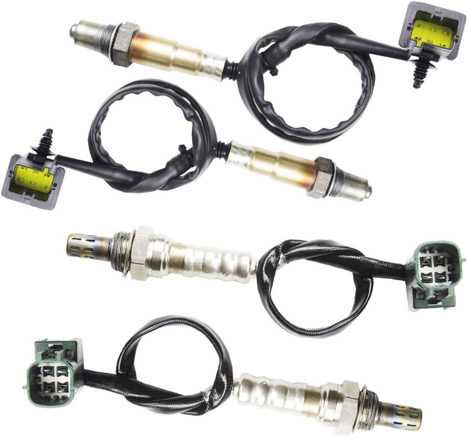 4x Air Fuel Ratio Oxygen O2 Sensor for Nissan Murano 2004 2005 2006 2007 3.5L Upstream + Downstream