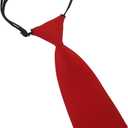 TORMEN Men Bow Tie & 8 Inch Pre Necktie Adjustable Length (01pcs Red)