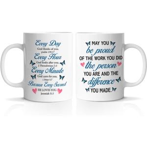 Hijie Coworker Coffee Mug, Appreciation Gifts for Women Men, Retirement Gifts for Coworker Leader Mentor Boss Colleague, Mug for Coworker, 11 Oz Ceramic Cup