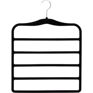 AURA LIVING- Organization and Storage 3 Pants-Hangers- Space-Saving Closet-Organizers-and-Storage Non Slip Velvet Hanger- Pants Hanger