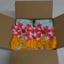 Fabric Bows Decorative Bow Clips For Hair 12 Pack Of Orange, Red And White