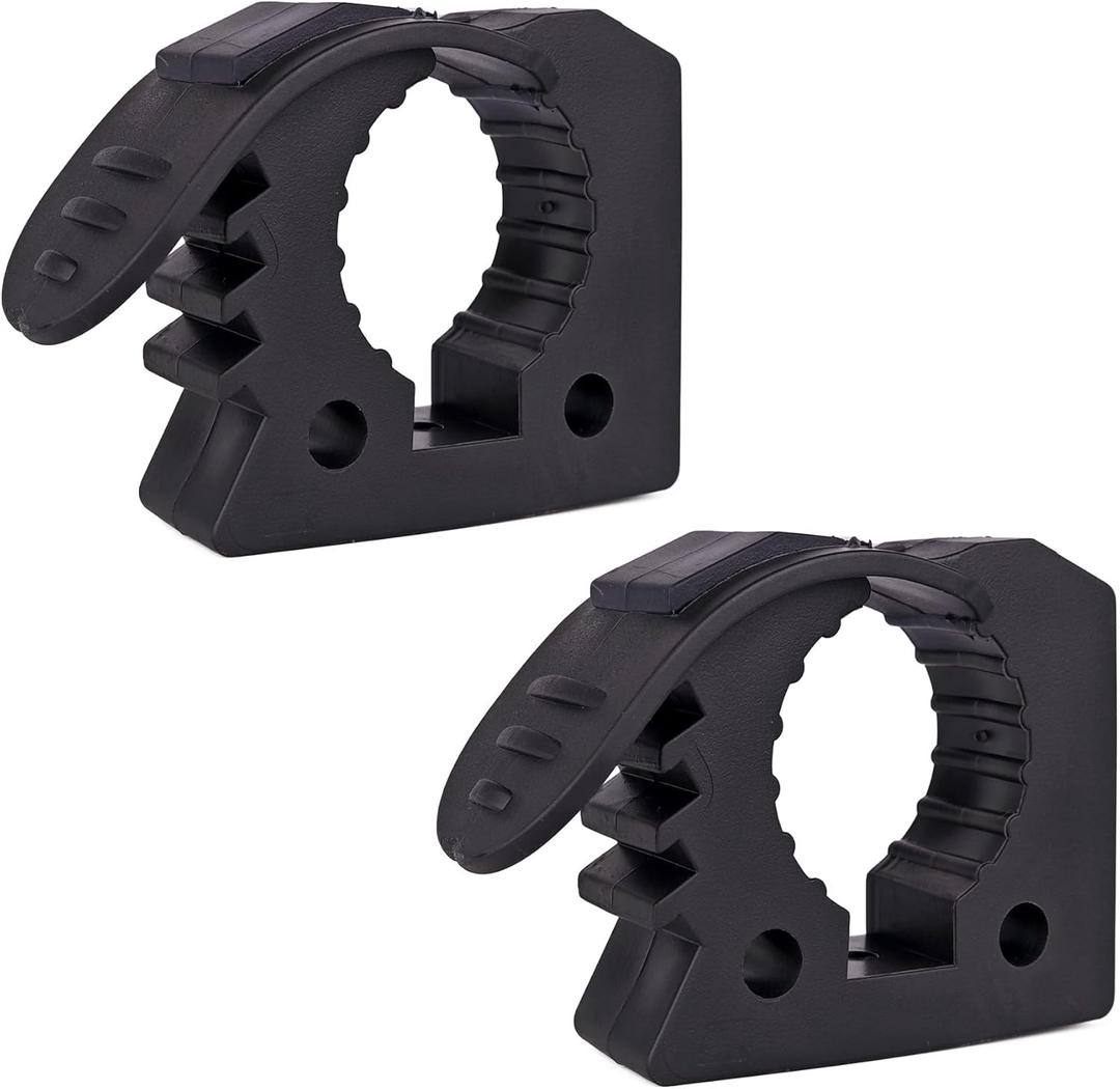 Quick Grip Rubber Clamp for Tools Equipment Mounting, Tool Holder for 1-1/7" to 1-3/7" Diameter Objects Molle Panel UTV Off Road Accessories, Roof Rack Shovel Mounting Kit(2 Pack)