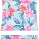 Kanu Surf Melanie Beach Sport 2pc Banded Tankini Swimsuit (6X, Amelia Pink/Denim)