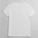 Women's Heart Patchwork Lemon Fruit Printed Summer T Shirt Short Sleeve Crewneck Graphic Tees Tops (L)