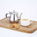 SANQIAHOME 360ml(13Oz) Stainless Steel Small teapot (Silver)