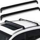 SCITOO Roof Rack Cross Bar 150LBS Compatible for Land Rover Lr3 2005-2009,for Land Rover Lr4 2010-2016 2 Roof Cross Bars Black