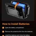 SKYFIRE Rechargeable Headlamp 3000 High Lumens, 7500mAh Motion Sensor LED Head Lights for Forehead with Zoomable, 13 Modes, 90 Adjustable Headlamps, Waterproof Head Lamp for Adults, Hunting, Fishing (Black)