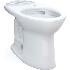 TOTO Drake Elongated TORNADO FLUSH Toilet Bowl with CEFIONTECT, Cotton White - C776CEG#01