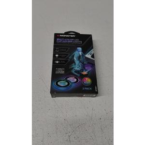 Monster 2pk Rechargeable LED Cup Holder Lights