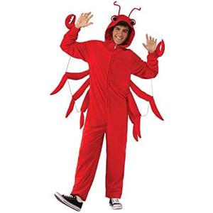 Rubies Lobster Comfywear Hooded Jumpsuit for Adults, Unisex L/XL