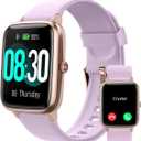 GRV Smart Watch for iOS and Android Phones (Answer/Make Calls), Watches for Men Women IP68 Waterproof Smartwatch Fitness Tracker Watch with Heart Rate/Sleep Monitor Steps Calories Counter (Violet)