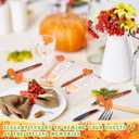 18 Sets Thanksgiving Pumpkin Baby Shower Favors Bulk Fall Ballpoint Pen with a Little Pumpkin Is on The Way Cards for Families Friends Guests Gender Reveal Party Return Gifts