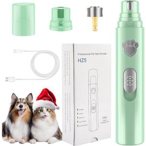 VIWIK Dog Nail Grinder, 2-Speed Rechargeable Dog Nail Trimmers for Large Medium & Small Dogs, Upgrade Professional Electric Pet Paws Grooming, Quiet Puppy Grooming Tool, for Dogs Cats
