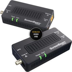ScreenBeam MoCA 2.5 Network Adapter for Higher Speed Internet, Ethernet Over Coax - Starter Kit (Model: ECB6250K02)