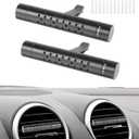 2PCS Car Diffuser,Car Diffusers for Essential Oils,Automotive Air Freshener Diffuser Vent Clips with 12 Refill Sticks,Automotive Fragrance Decoration,Suitable for Various Types of Air Vents