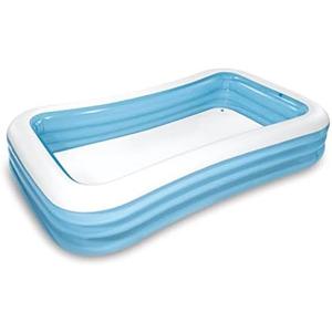 INTEX 58484EP Swim Center Inflatable Family Pool: 277 Gallon Capacity – 120" x 72" x 22" – Blue